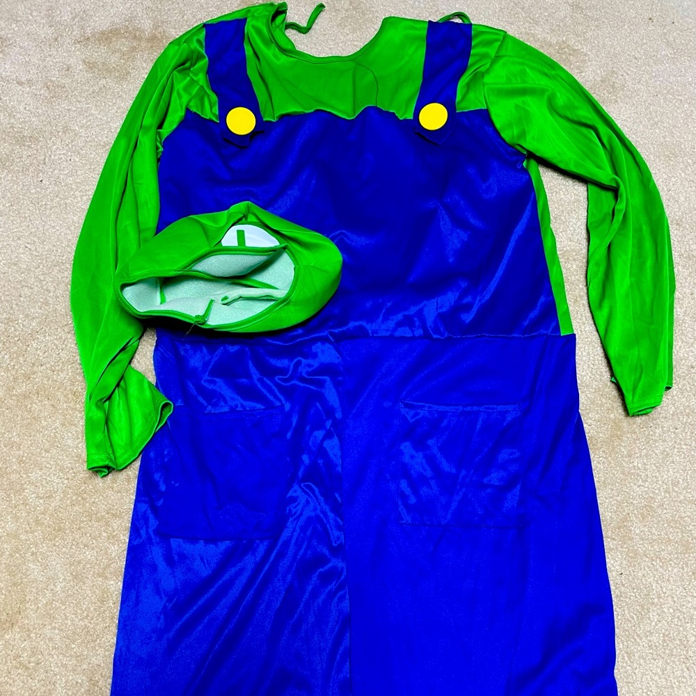 Luigi costume - adult medium